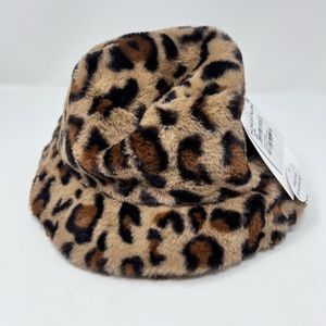 Nordstrom Bucket Hat Faux Fur Cheetah Print | *One Size NWT